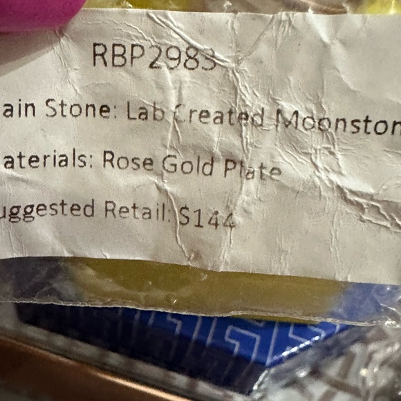 BP lab created moonstone rose gold plating suggested retail $144 - Picture 3 of 3